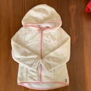 Nautica white and pink hoodie 2t girl
